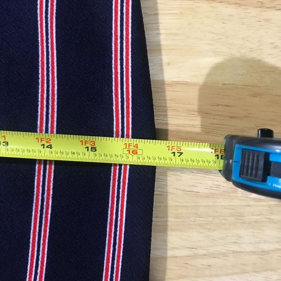 Rebel Sugar Women's Small Striped Blue Red Short Body-con Style Dress Faux Wrap - Picture 15 of 16